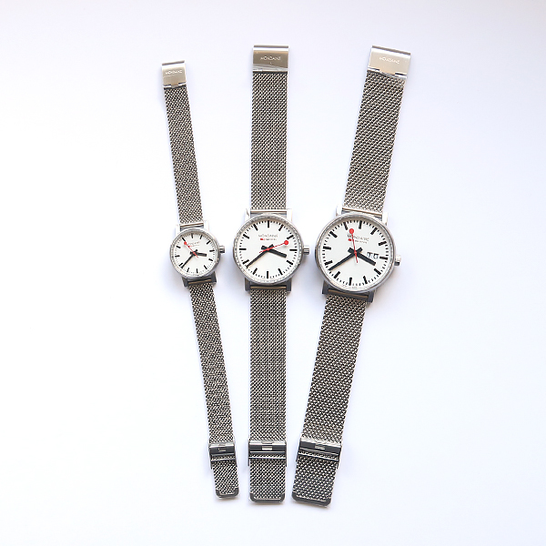 MONDAINE.モンディーン、EVO2.メンズ、メッシュブレスレット、新品、 腕時計 エヴォ2 メッシュ／MONDAINE（モンディーン）｜愛着を持って